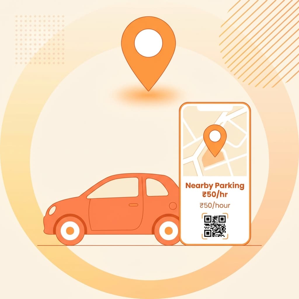 KeeParking App Interface with Car
